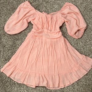 Chic peachy open back dress size Large